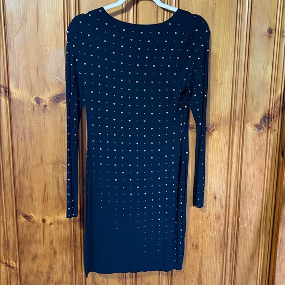 Cynthia Steffe Navy Blue Studded Long Sleeve Dress - Size Small - Picture 6 of 6